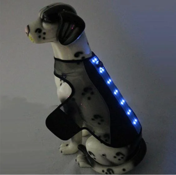 Quality Velcro Closure Flash Lighting Dog Vest LED Pet Clothes