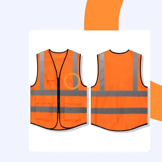 High Quality Wholesale Customized Logo Reflective LED Engineer Safety Vest Clothing